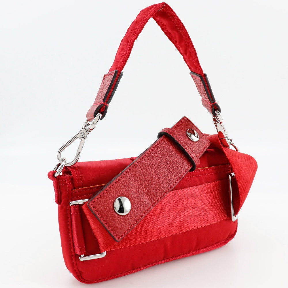 FENDI Shoulder Bag 7AS138 Nylon Red 2WAYShoulder Mamma Bucket Porter collaboration