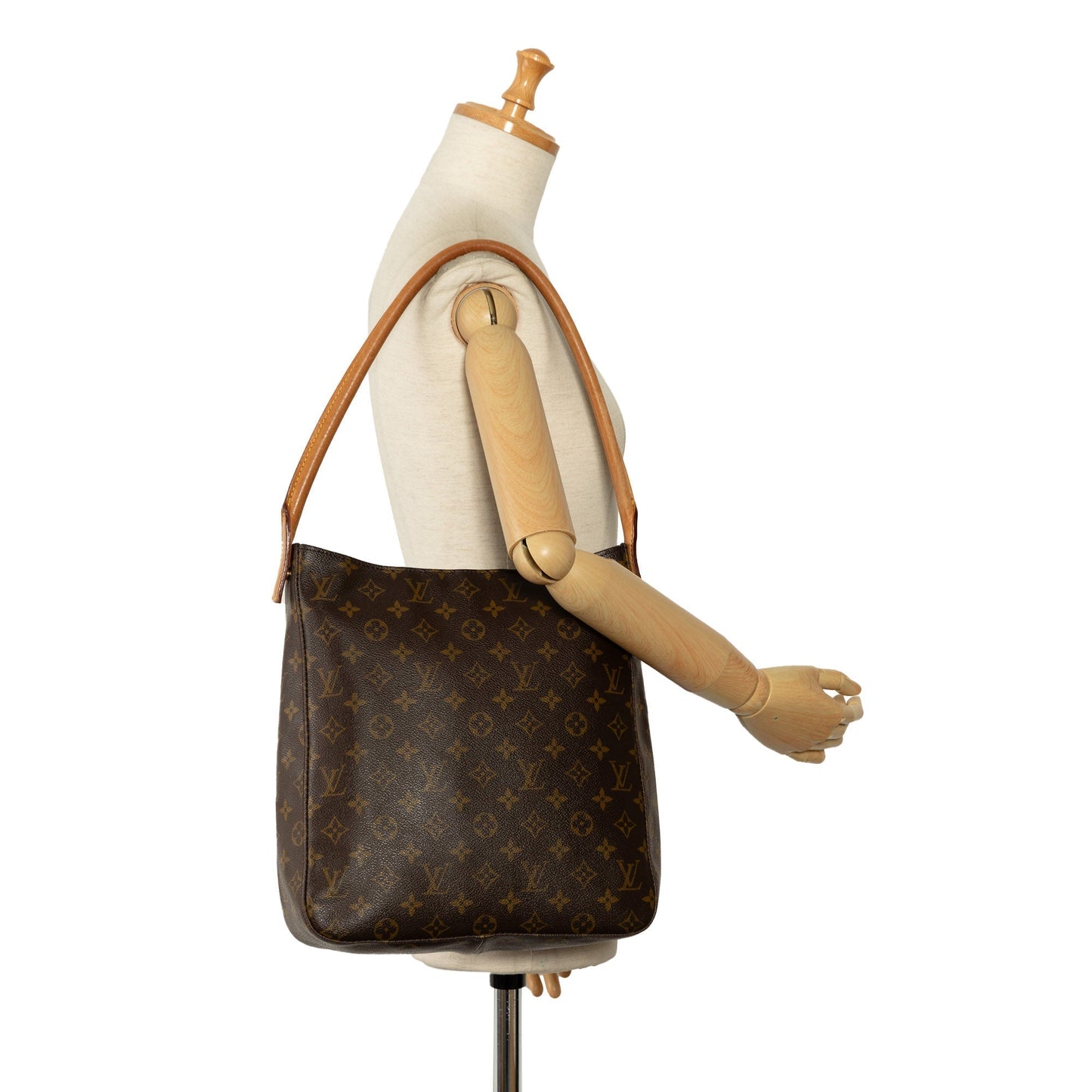 Brown Louis Vuitton Monogram Looping GM Shoulder Bag