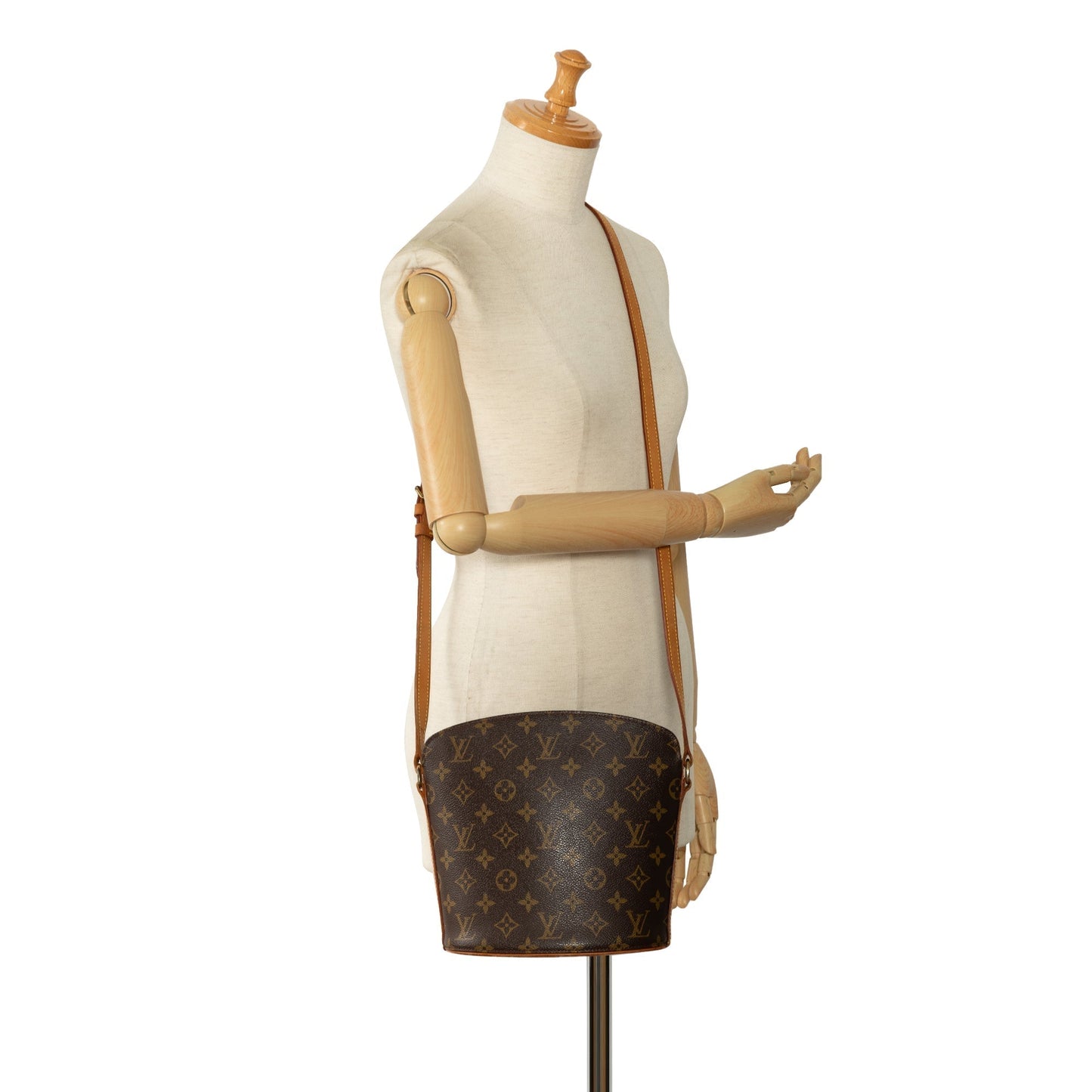 Brown Louis Vuitton Monogram Drouot Crossbody Bag