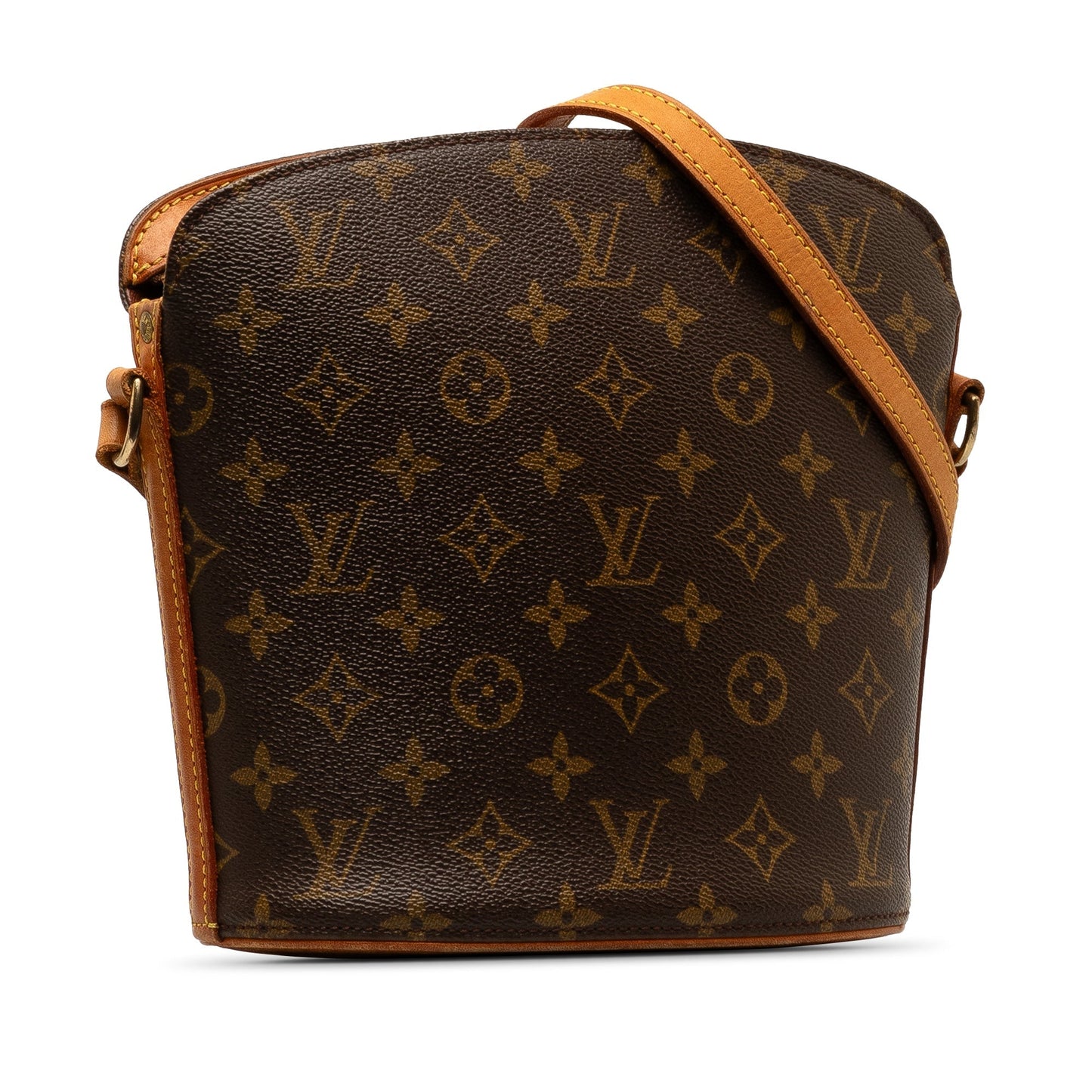 Brown Louis Vuitton Monogram Drouot Crossbody Bag