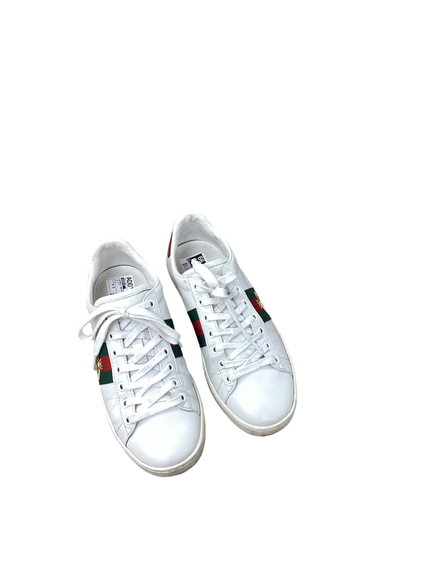 White Shoes Designer Gucci, Size 6.5