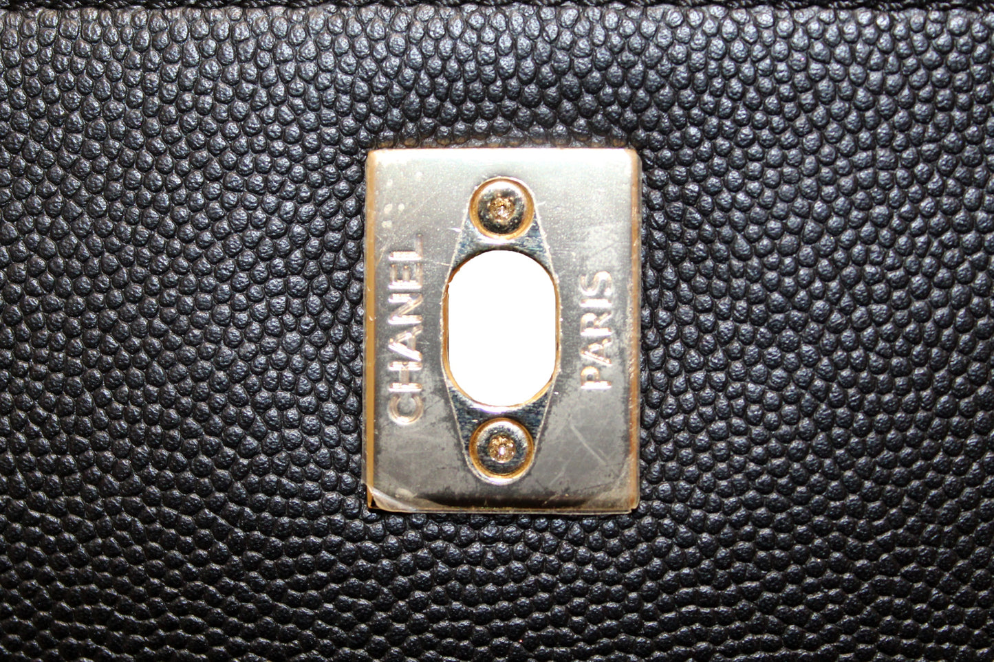 Chanel Black Caviar Leather Business Affinity Backpack