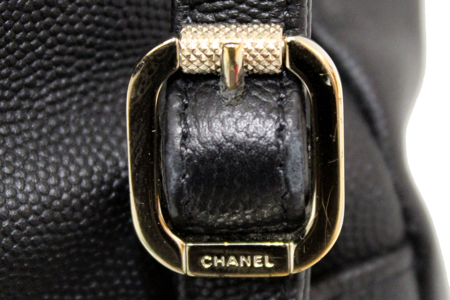 Chanel Black Caviar Leather Business Affinity Backpack