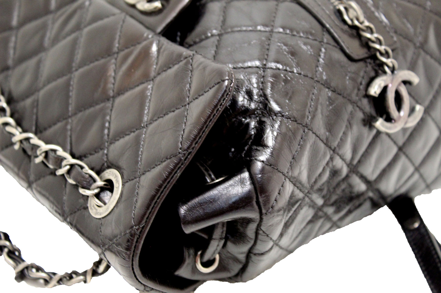 Chanel Black Quilted Calfskin Leather Small Salzburg Mountain Backpack