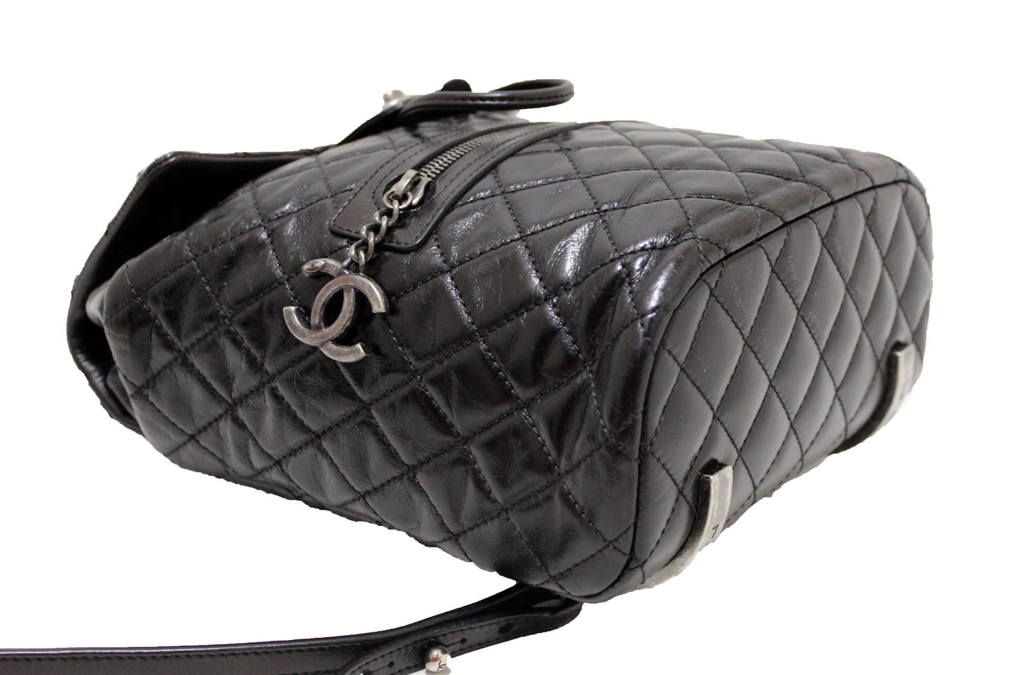 Chanel Black Quilted Calfskin Leather Small Salzburg Mountain Backpack