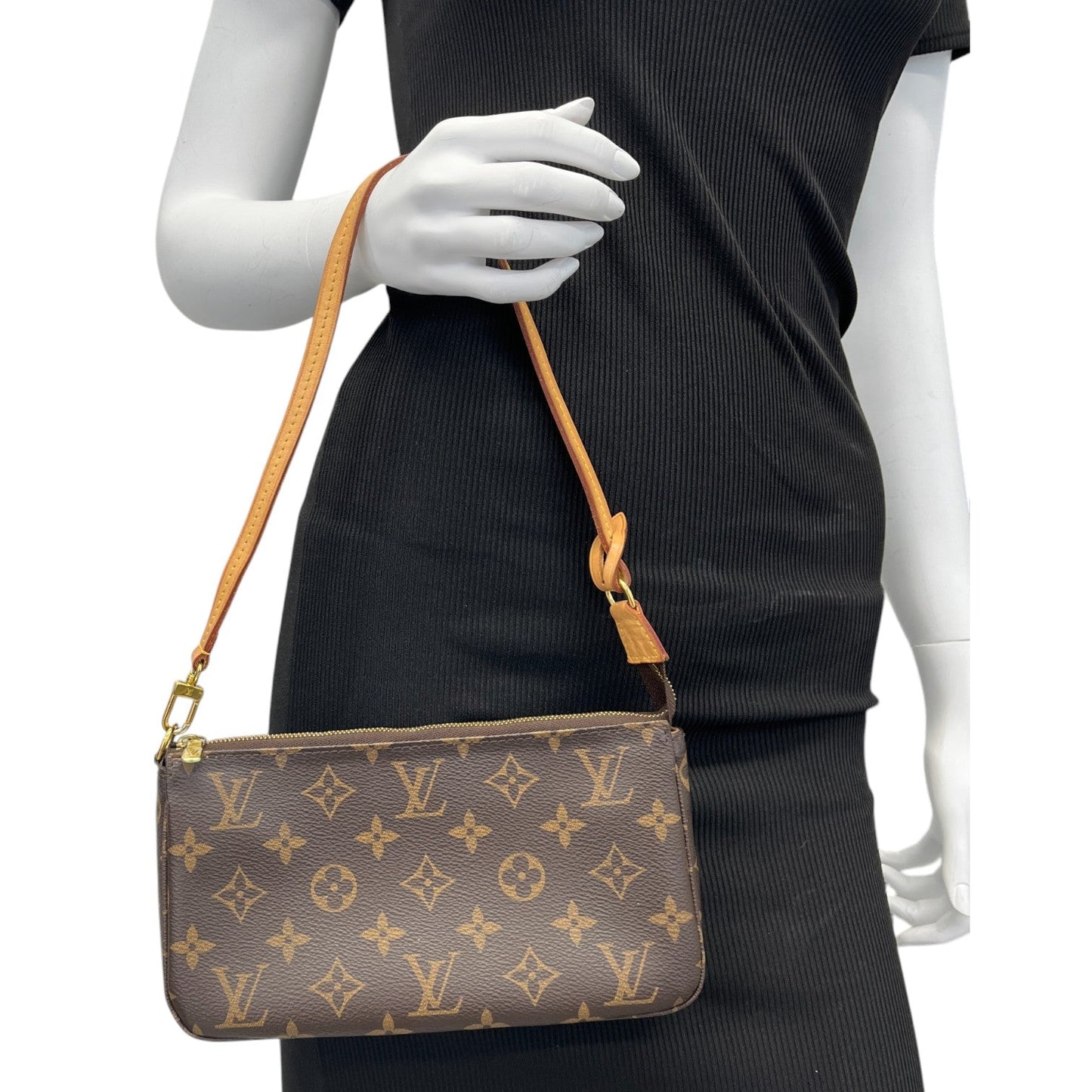 Women's Monogram Pochette Accessoires Handbag Brown