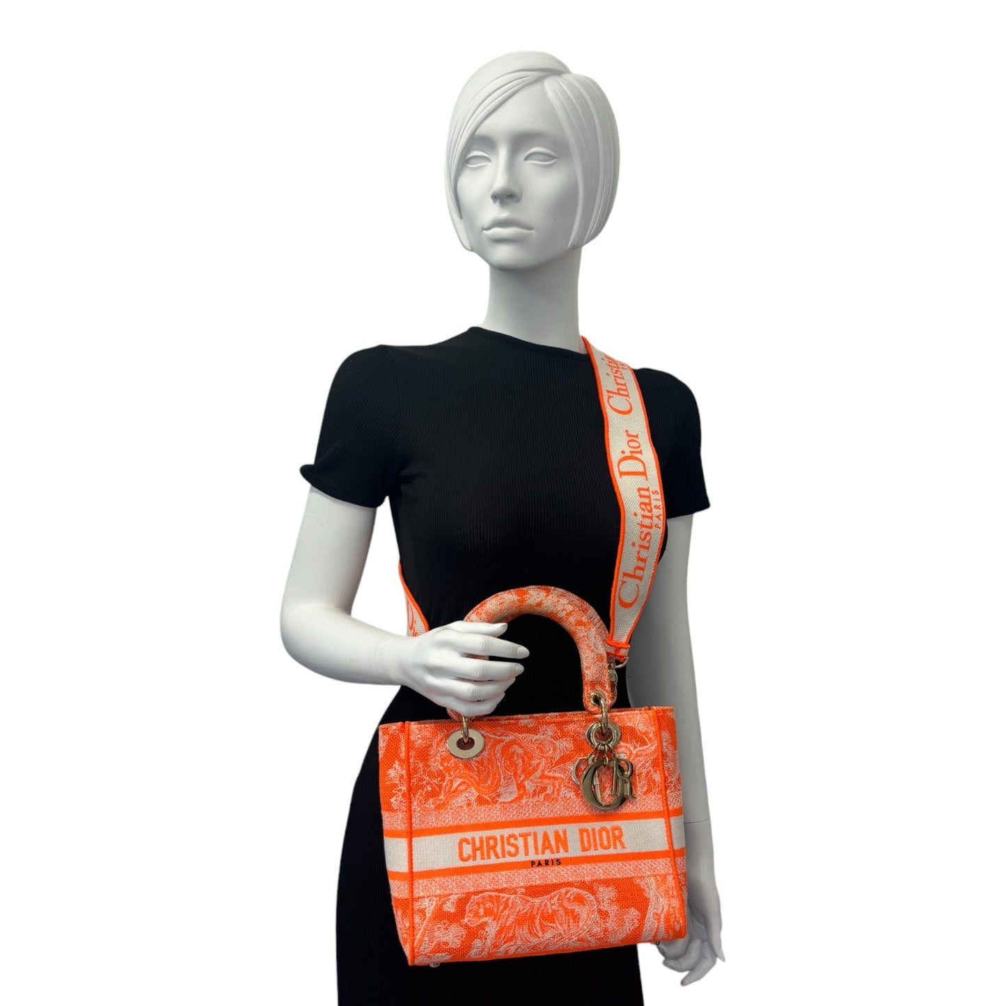 Women's Diorrivieria Lady D-Lite Bag Orange