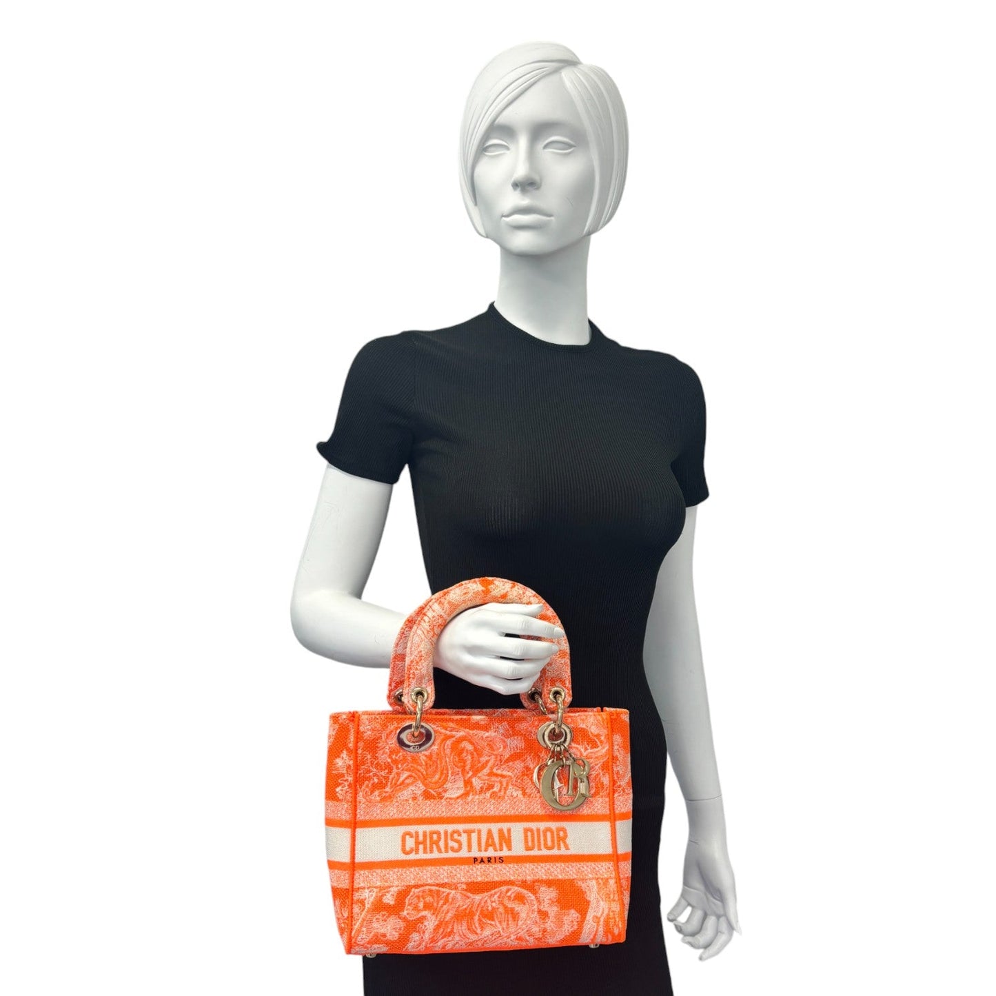 Women's Diorrivieria Lady D-Lite Bag Orange