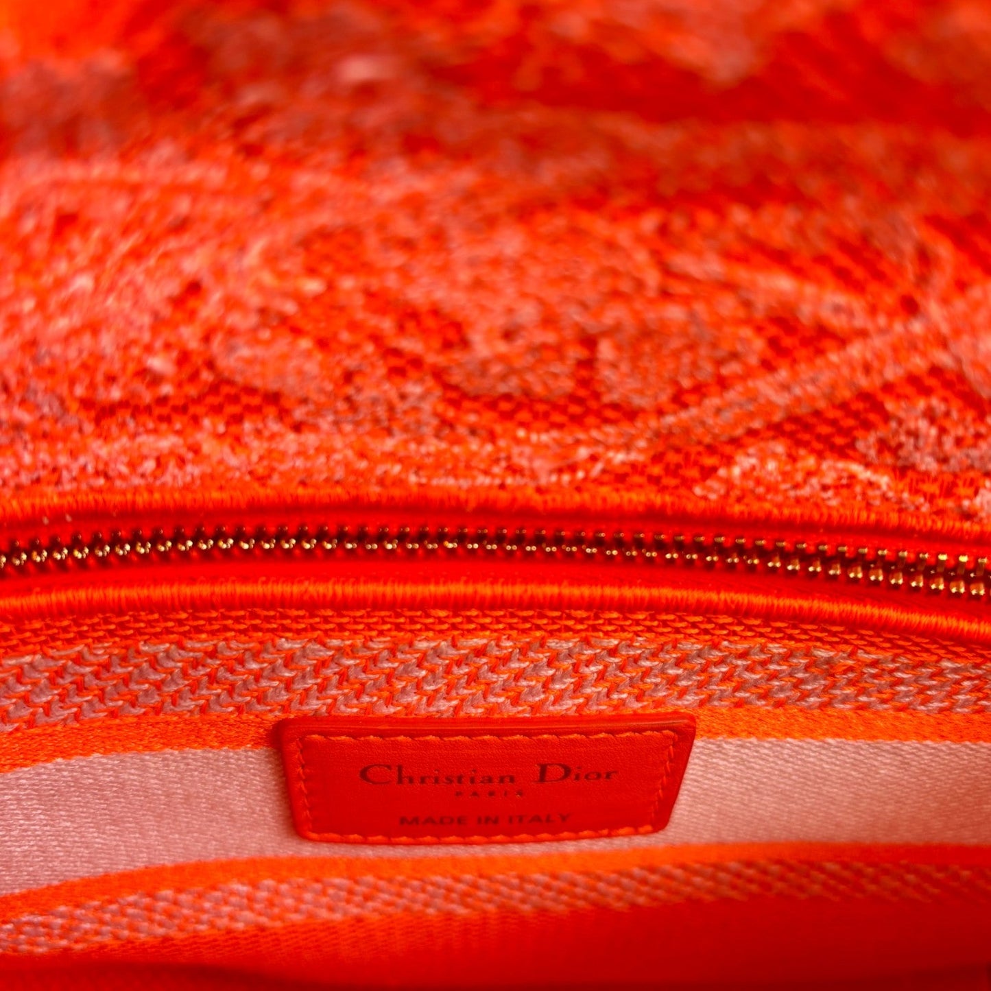 Women's Diorrivieria Lady D-Lite Bag Orange