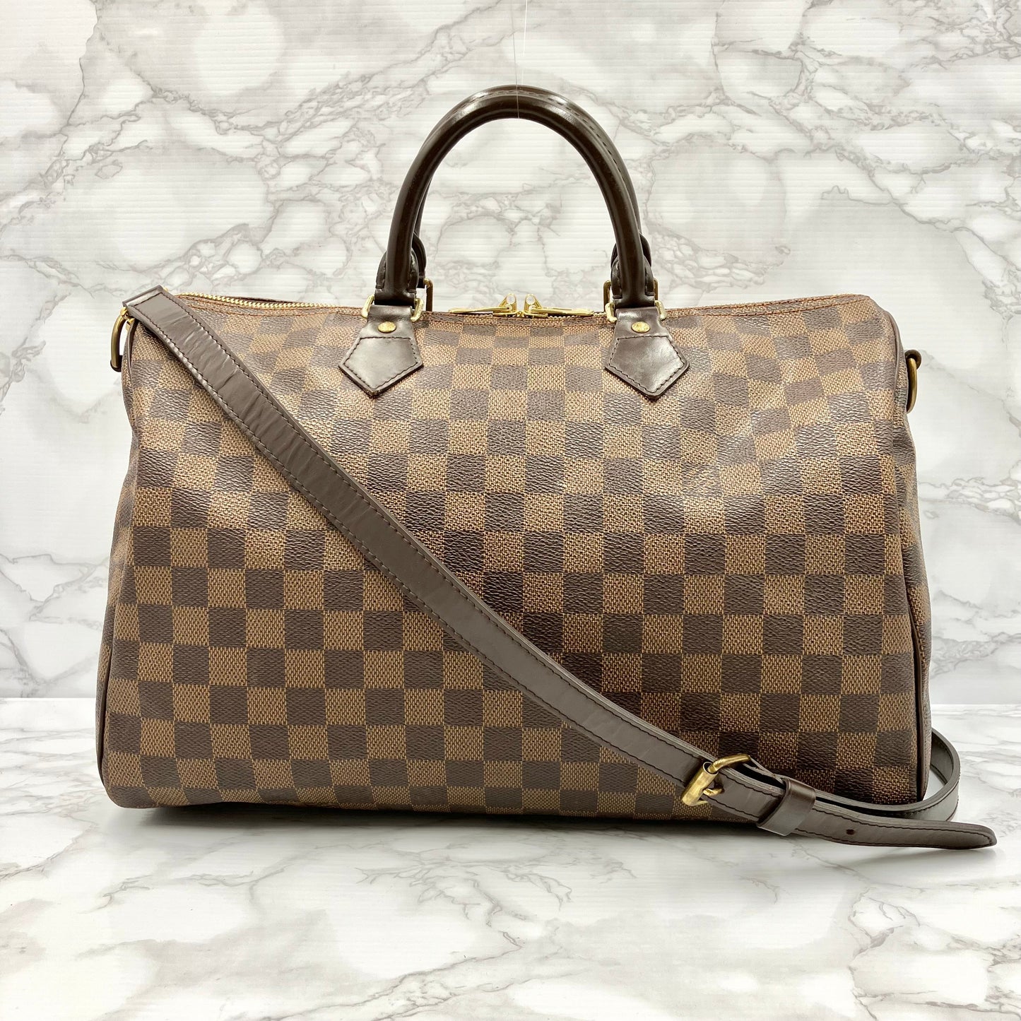 LOUIS VUITTON Damier Speedy 35 Bandouliere