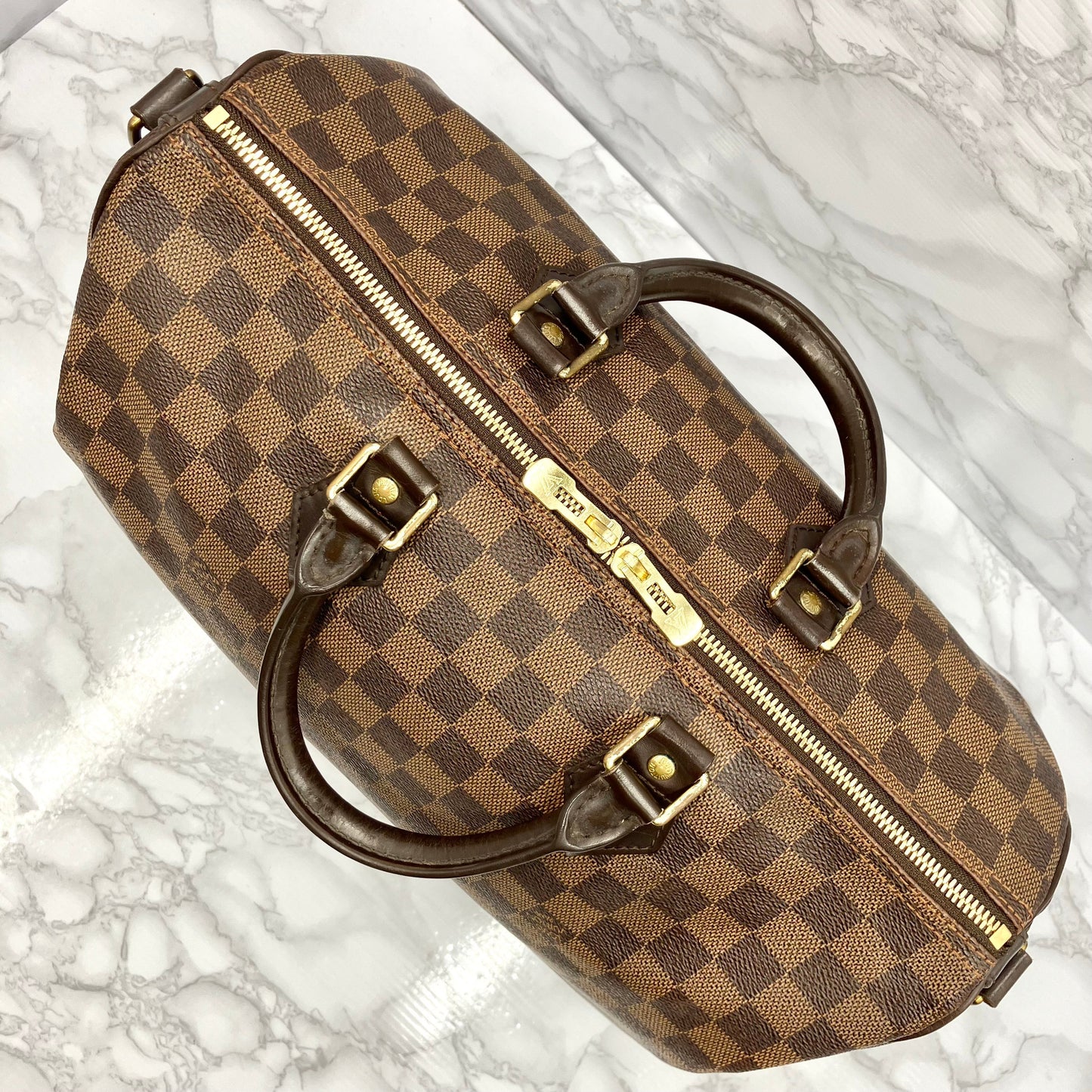 LOUIS VUITTON Damier Speedy 35 Bandouliere