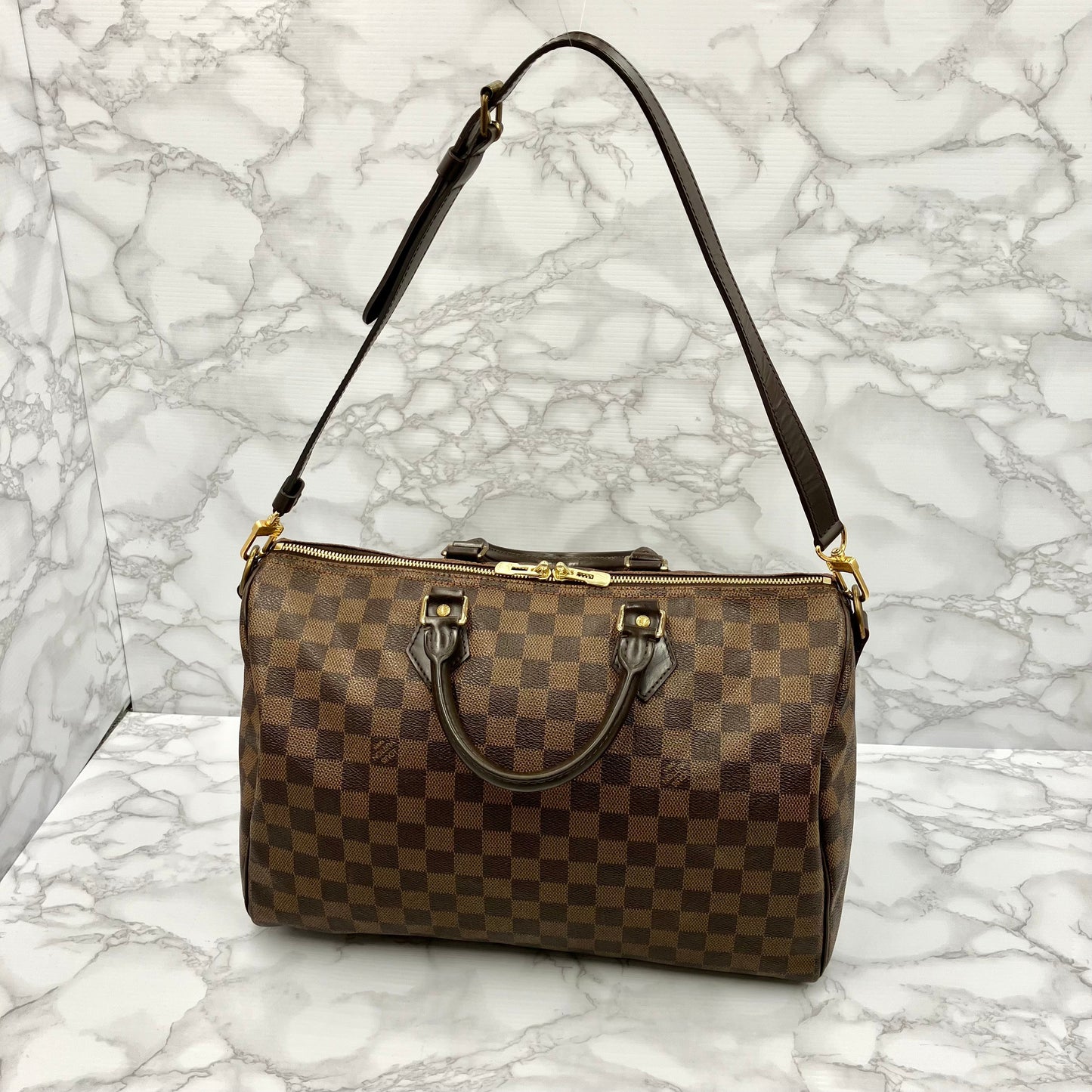 LOUIS VUITTON Damier Speedy 35 Bandouliere