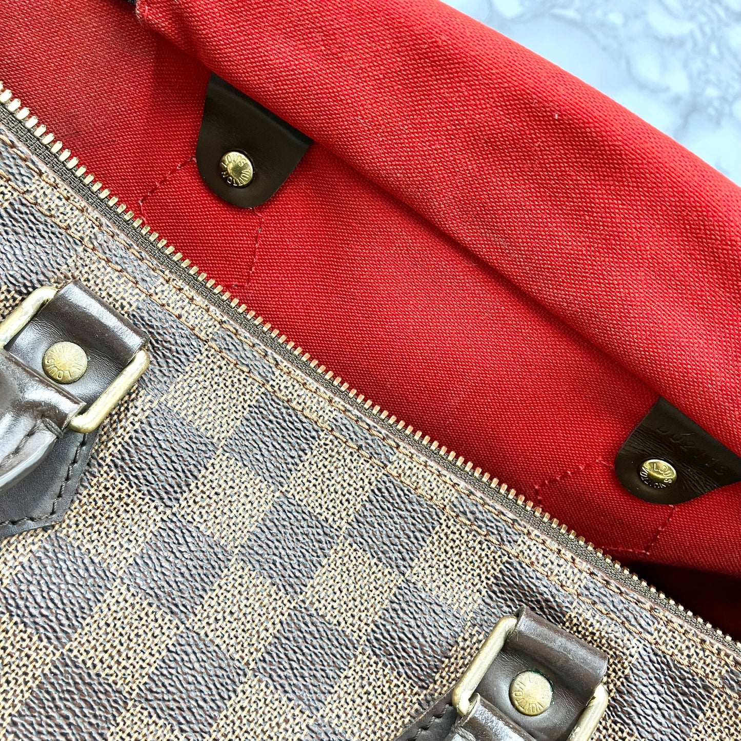 LOUIS VUITTON Damier Speedy 35 Bandouliere