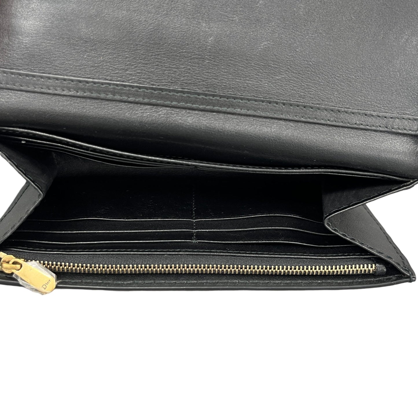 Women's Plaque Logo Clutch Black