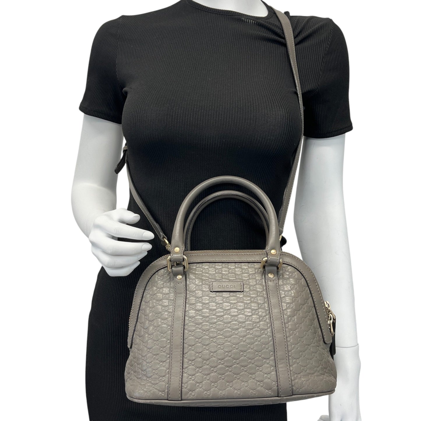 Women's Micro Guccissima Bag Grey