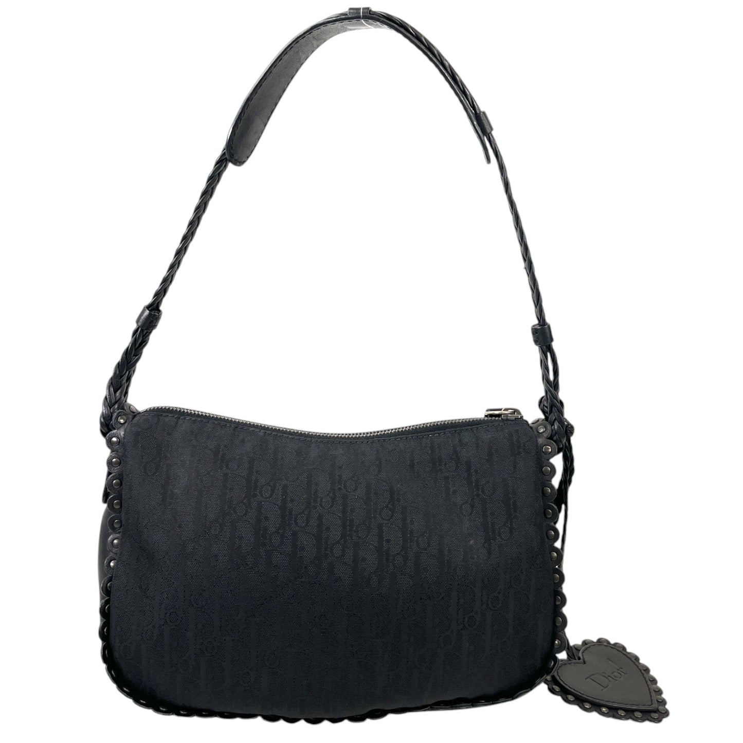 Women's John Galliano Diorissimo Braided Hobo Bag Black