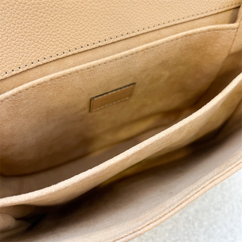 LV Giant Broderies Pochette Metis in Arizona Beige / Crème Beige Monogram Empreinte Leather and GHW