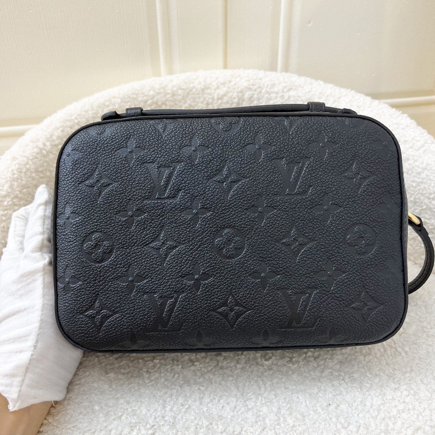 LV Saintonge Crossbody Camera Bag in Black Empriente Leather and GHW