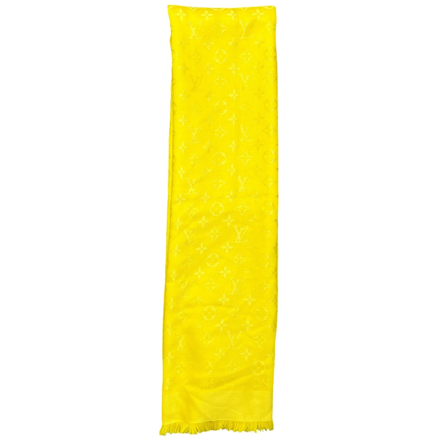 Women's Monogram Shawl Yellow