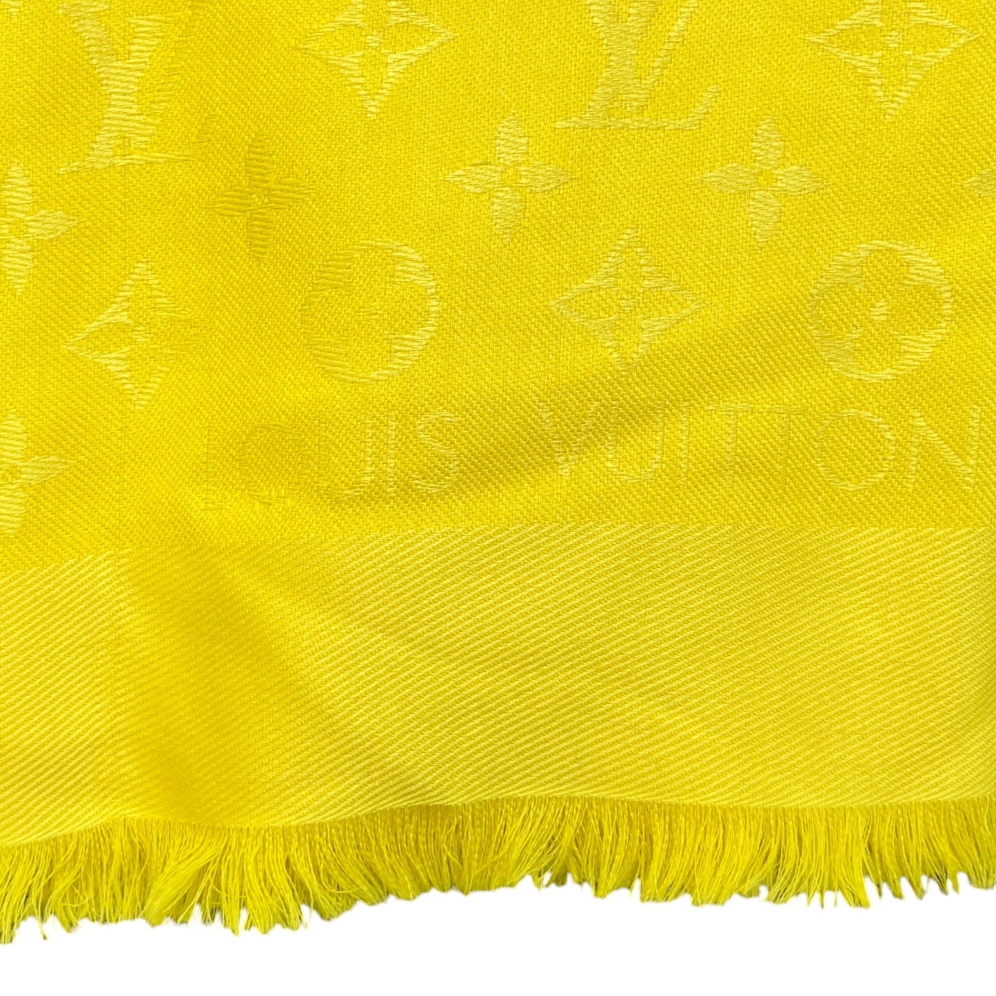 Women's Monogram Shawl Yellow