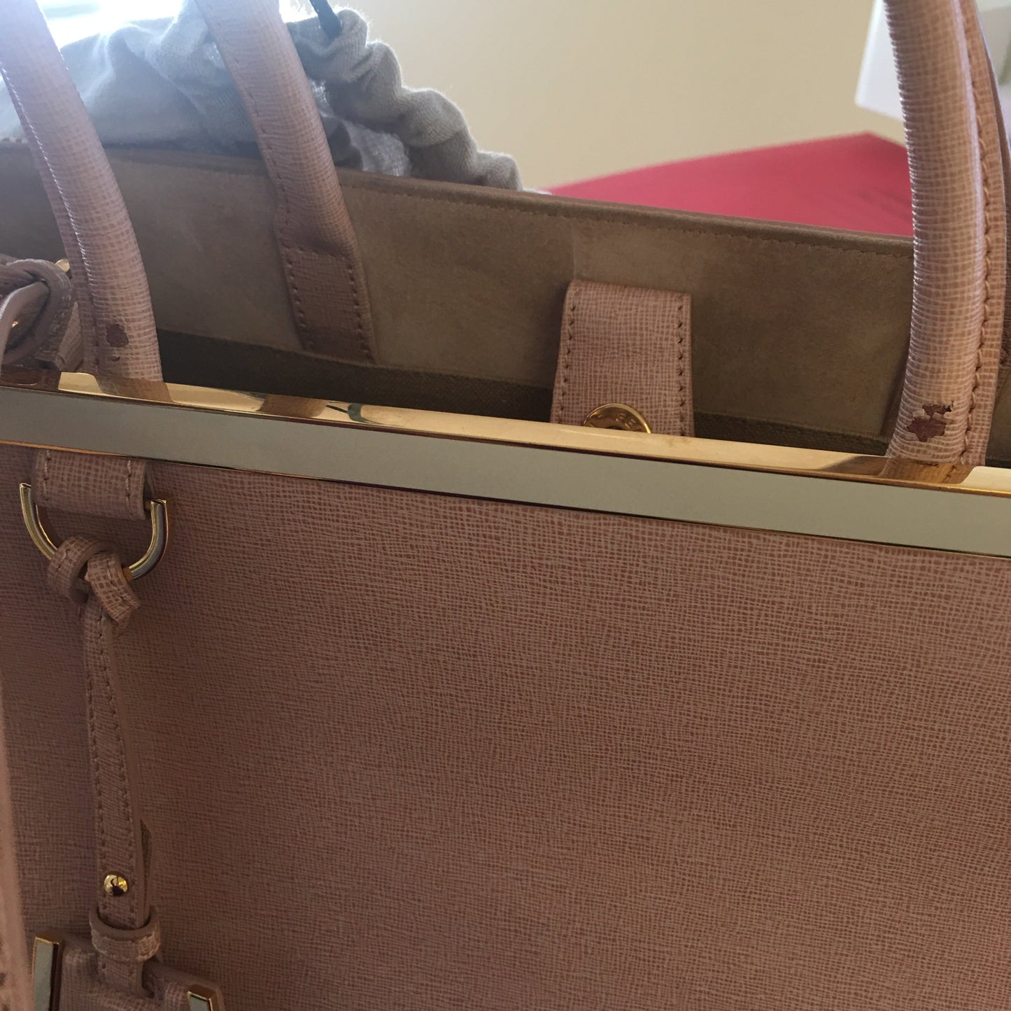 FENDI 2Jours Handbag in Pink Leather