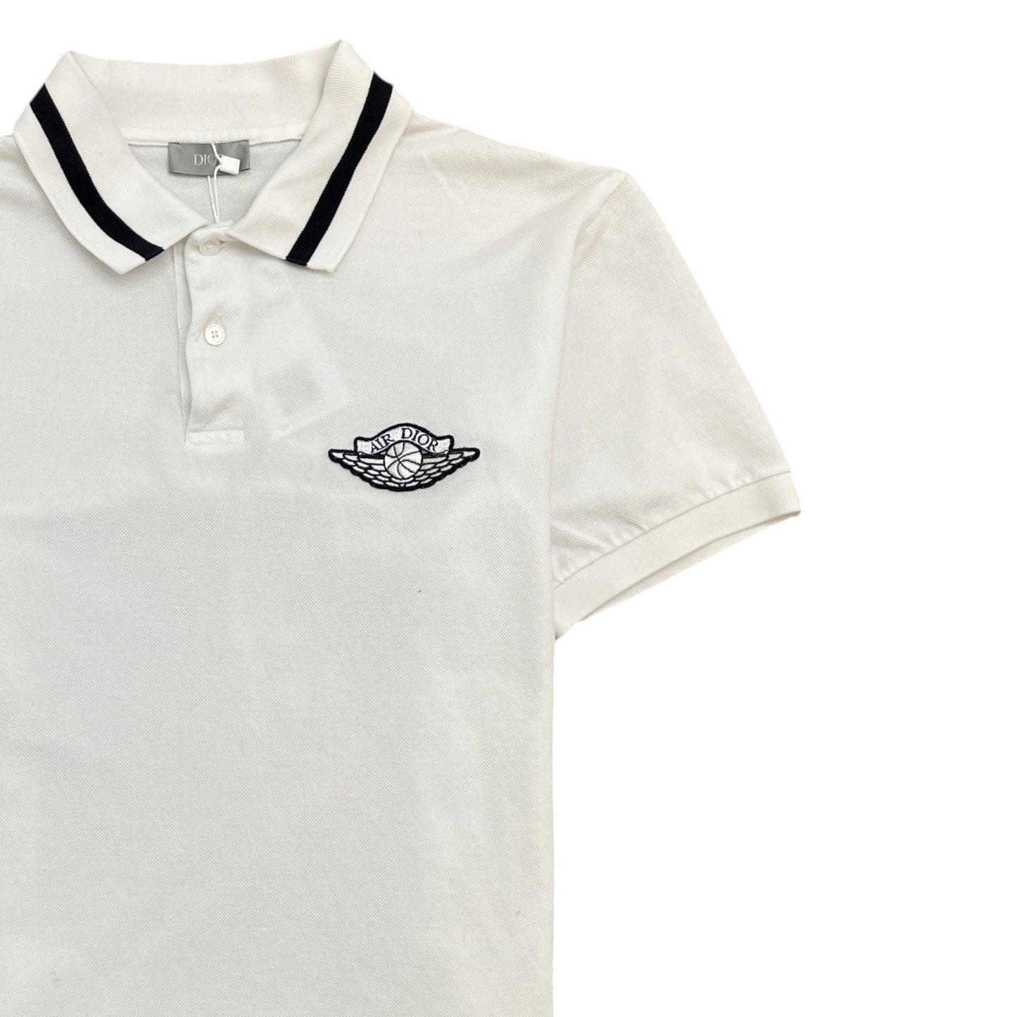 Men's Air Dior Polo Shirt White Size S