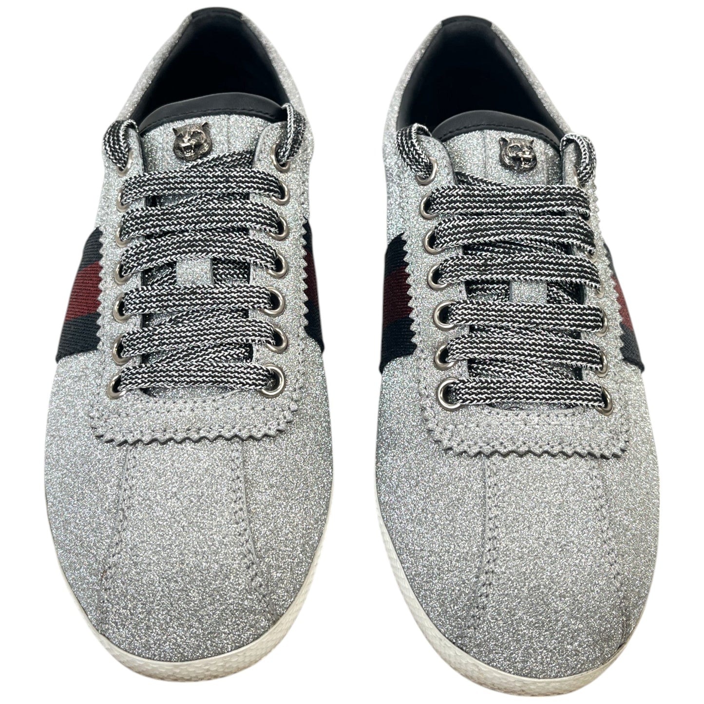 Women's Ace Glitter Low Trainers Silver Size EU 36.5 / UK 3.5