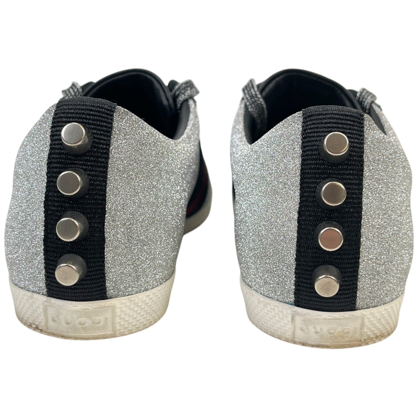 Women's Ace Glitter Low Trainers Silver Size EU 36.5 / UK 3.5