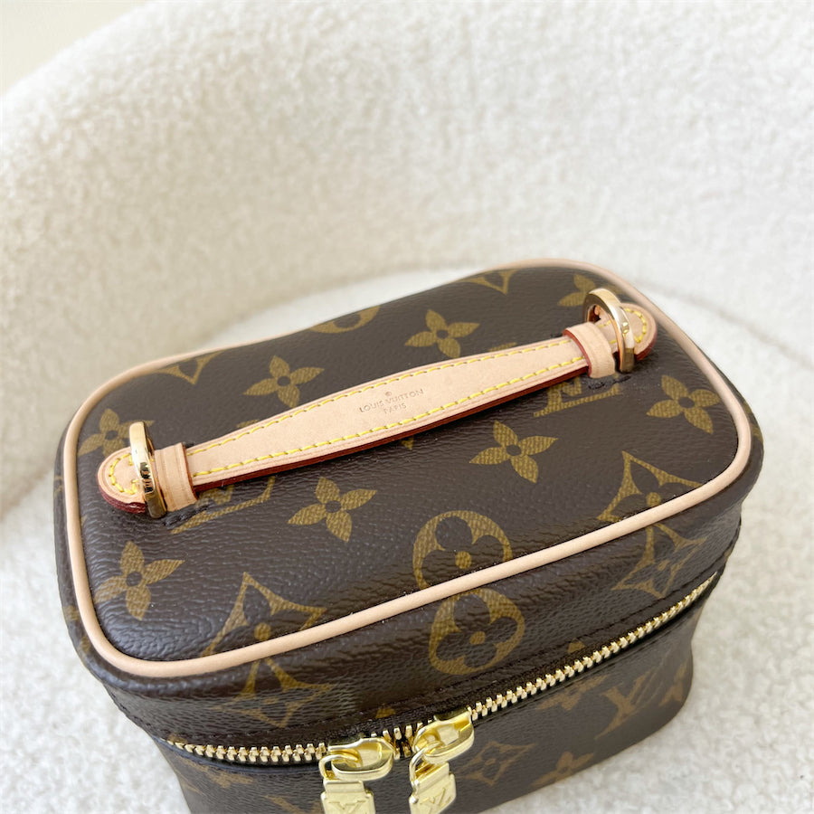 LV Nano Nice in Monogram GHW