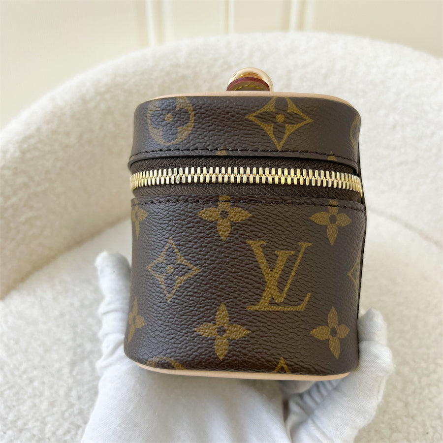 LV Nano Nice in Monogram GHW
