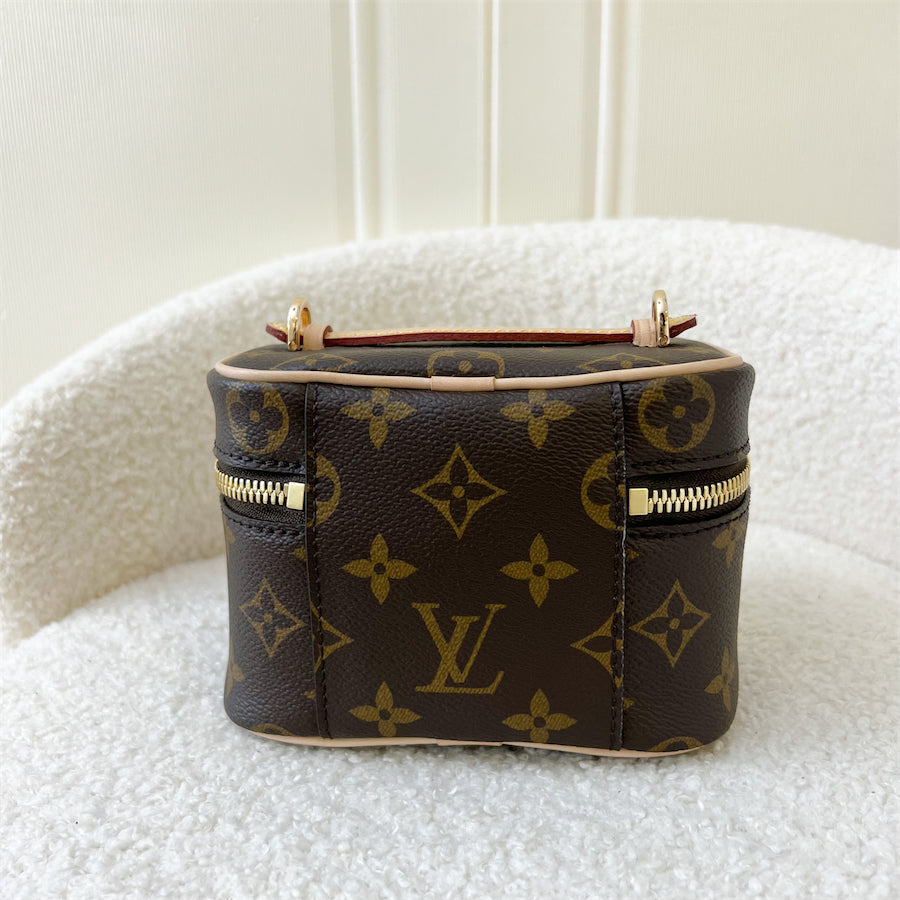LV Nano Nice in Monogram GHW