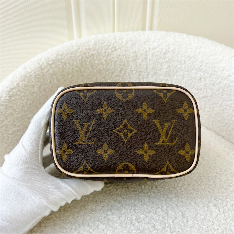 LV Nano Nice in Monogram GHW