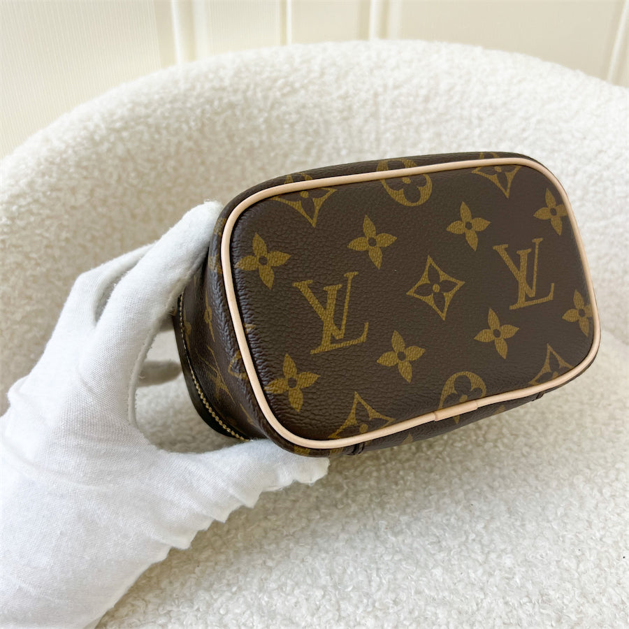 LV Nano Nice in Monogram GHW