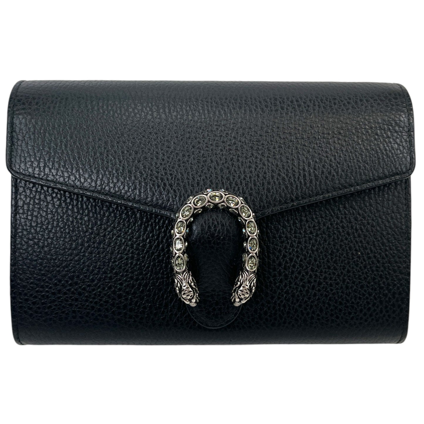 Women's Dionysus Leather Mini Chain Bag Black