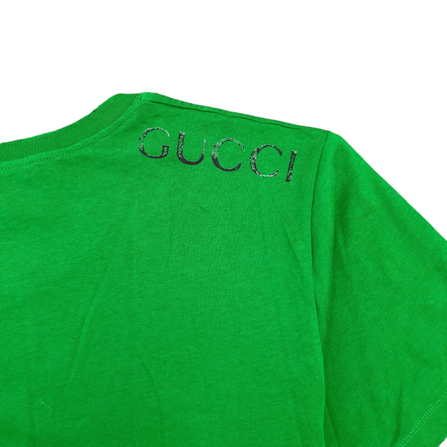 Men's Shoulder Logo T-Shirt Green Size M