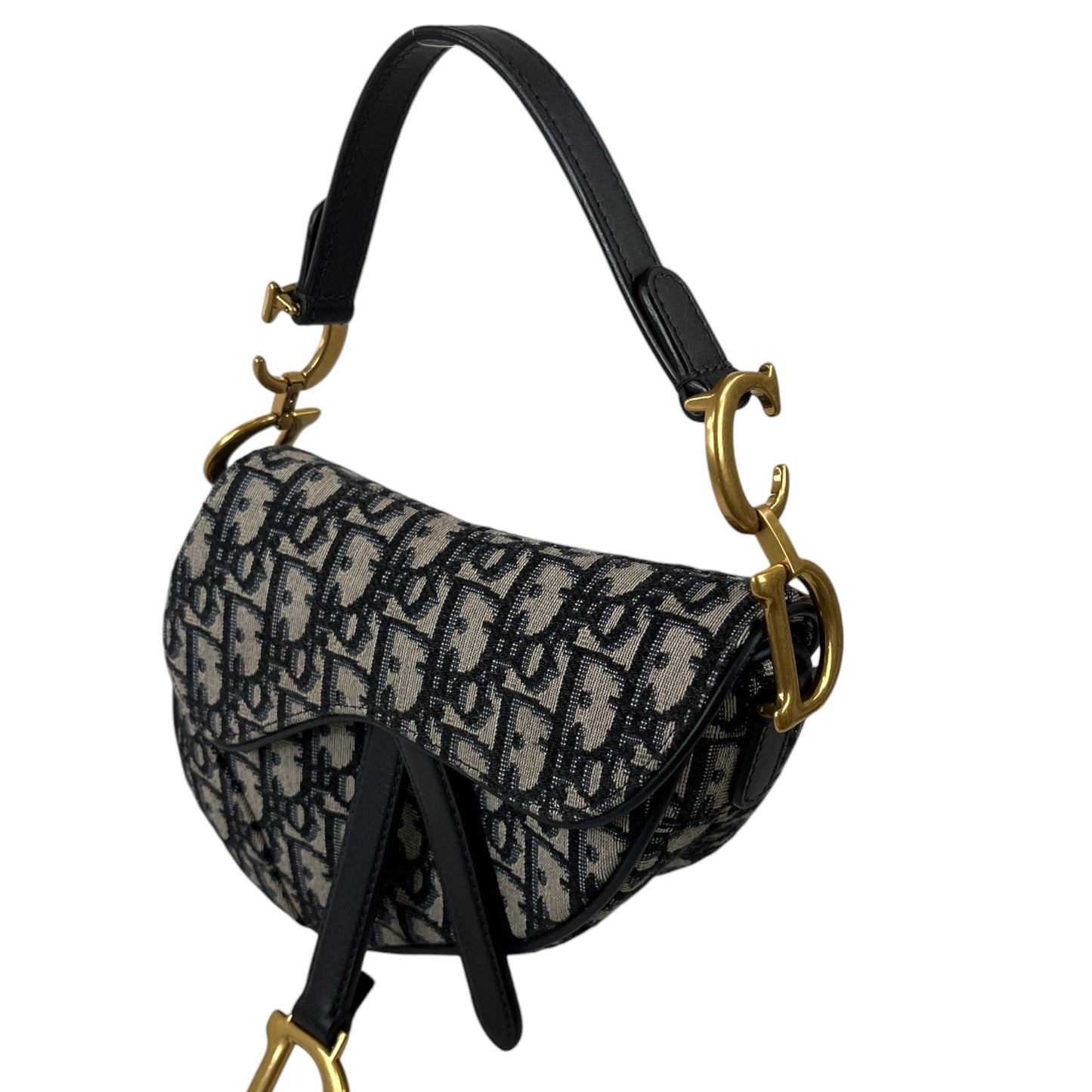 Women's Mini Saddle Oblique Bag Navy