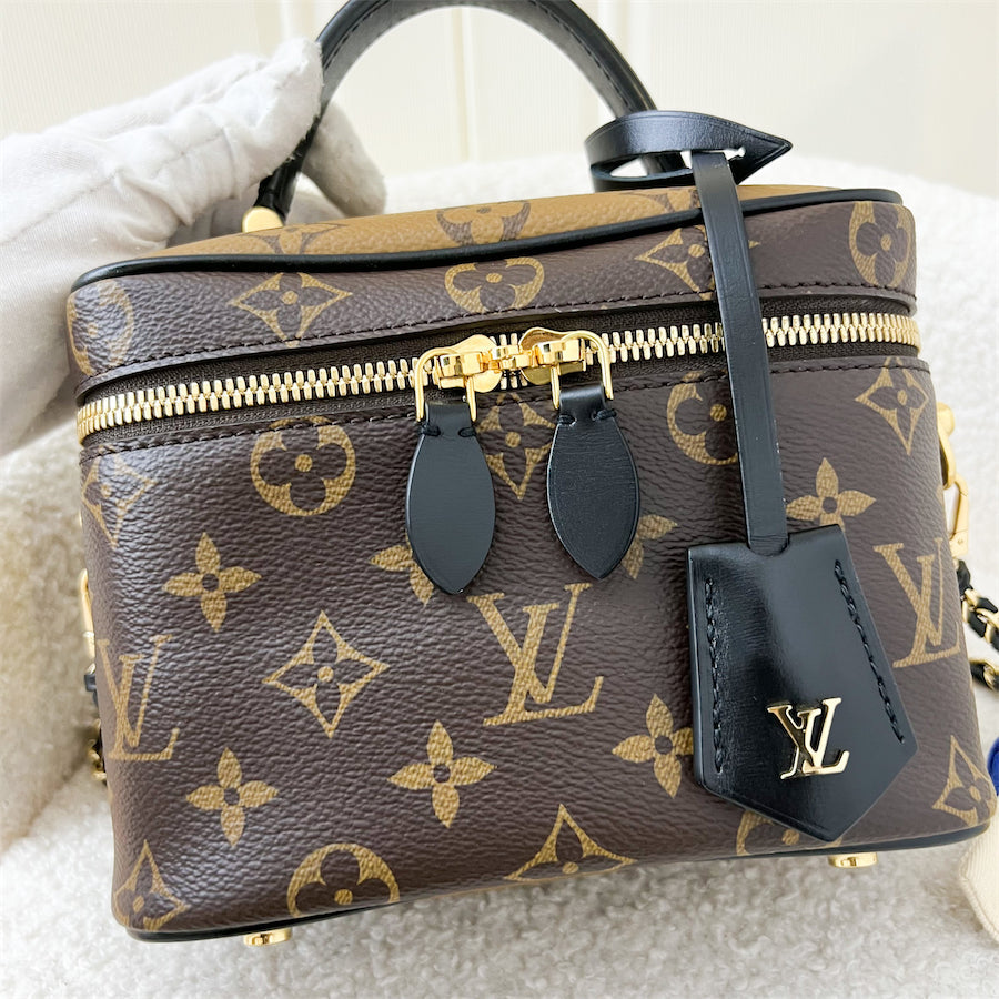 LV Vanity PM in Monogram Canvas and Black Trim