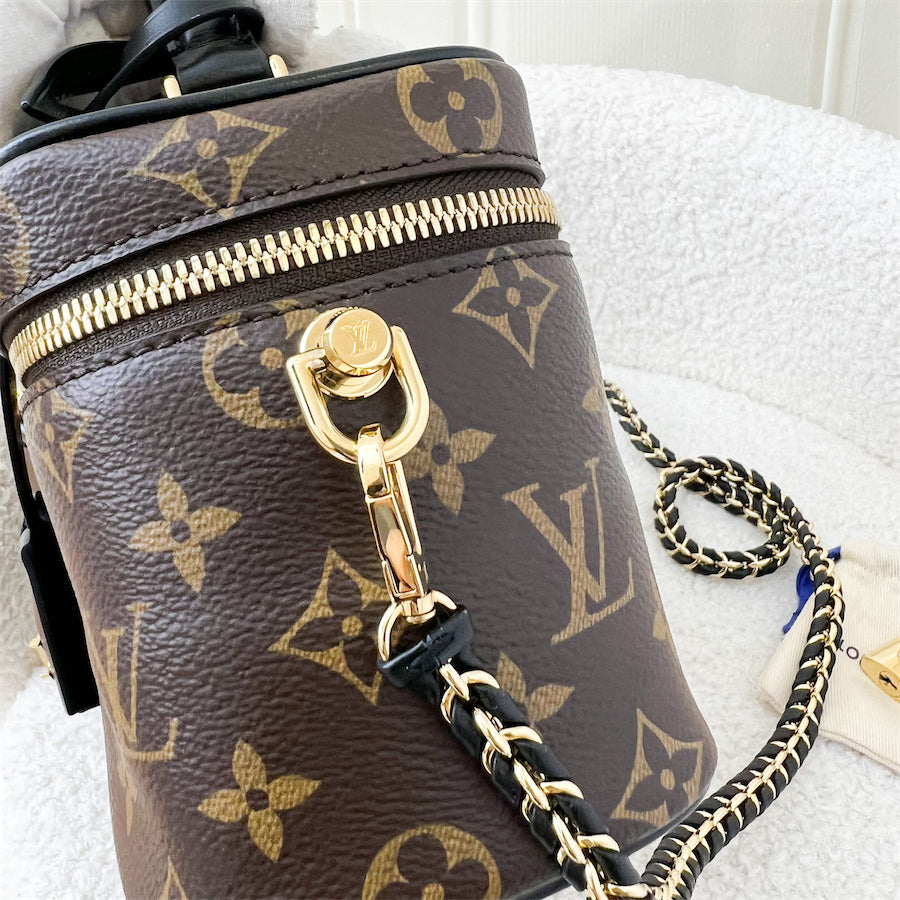 LV Vanity PM in Monogram Canvas and Black Trim