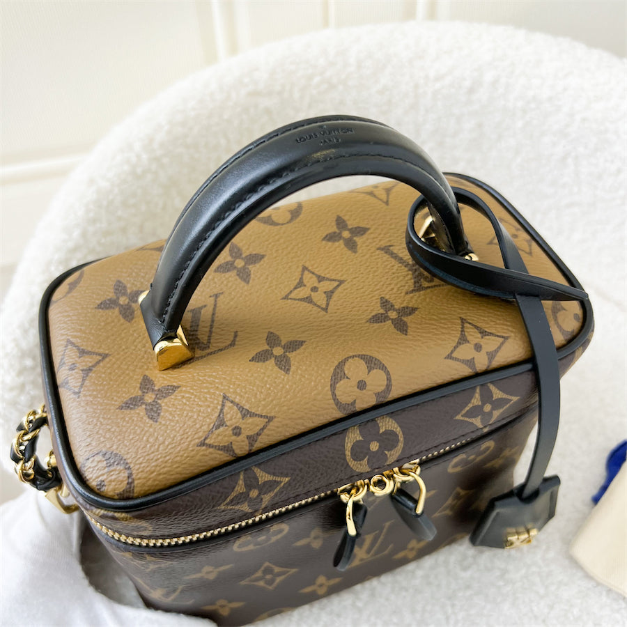 LV Vanity PM in Monogram Canvas and Black Trim