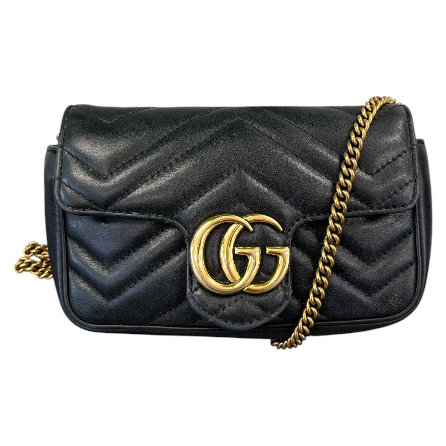 Women's Gg Marmont Super Mini Bag Black