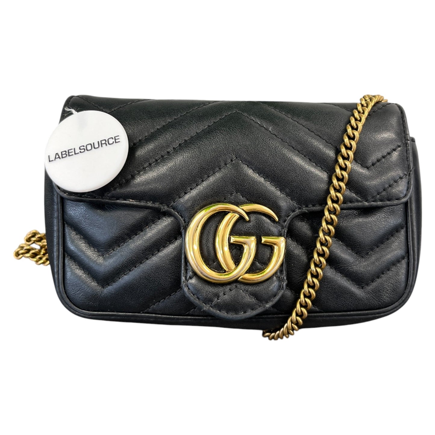 Women's Gg Marmont Super Mini Bag Black