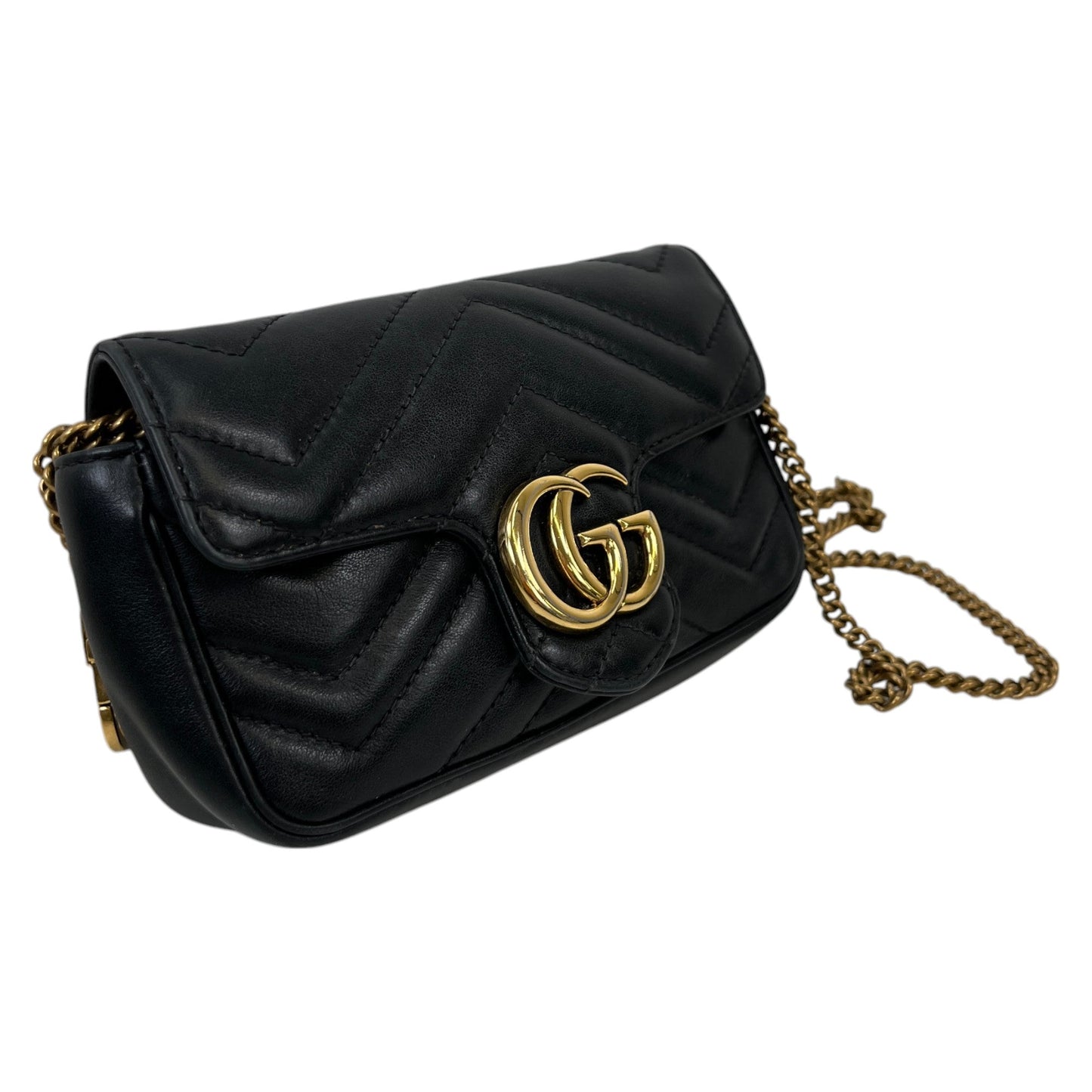 Women's Gg Marmont Super Mini Bag Black