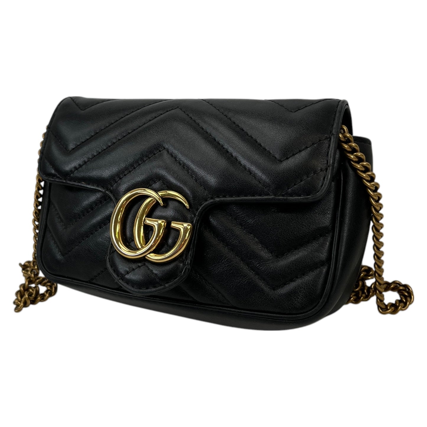 Women's Gg Marmont Super Mini Bag Black