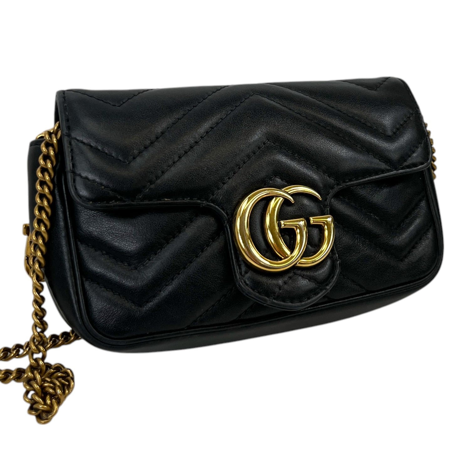 Women's Gg Marmont Super Mini Bag Black