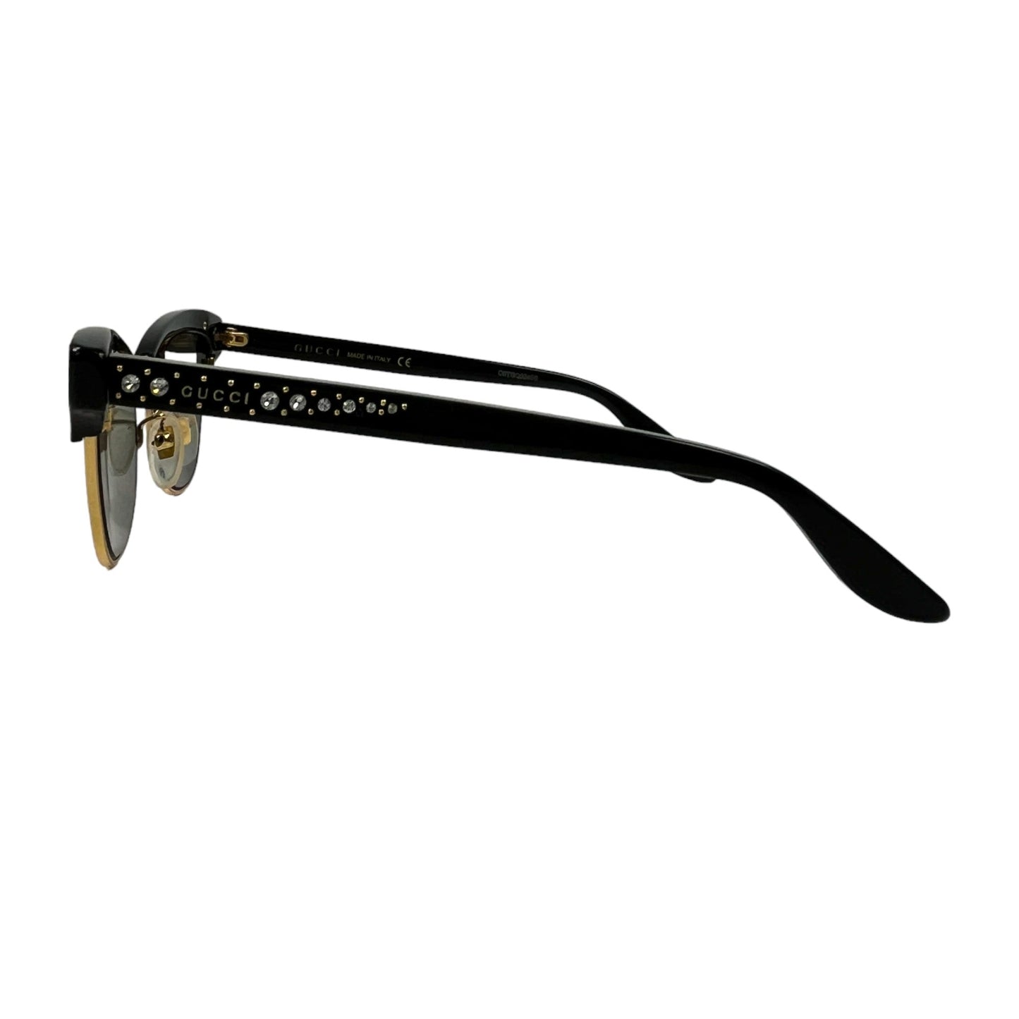 Women's Gg0153S 001 Crystal Sunglasses Black