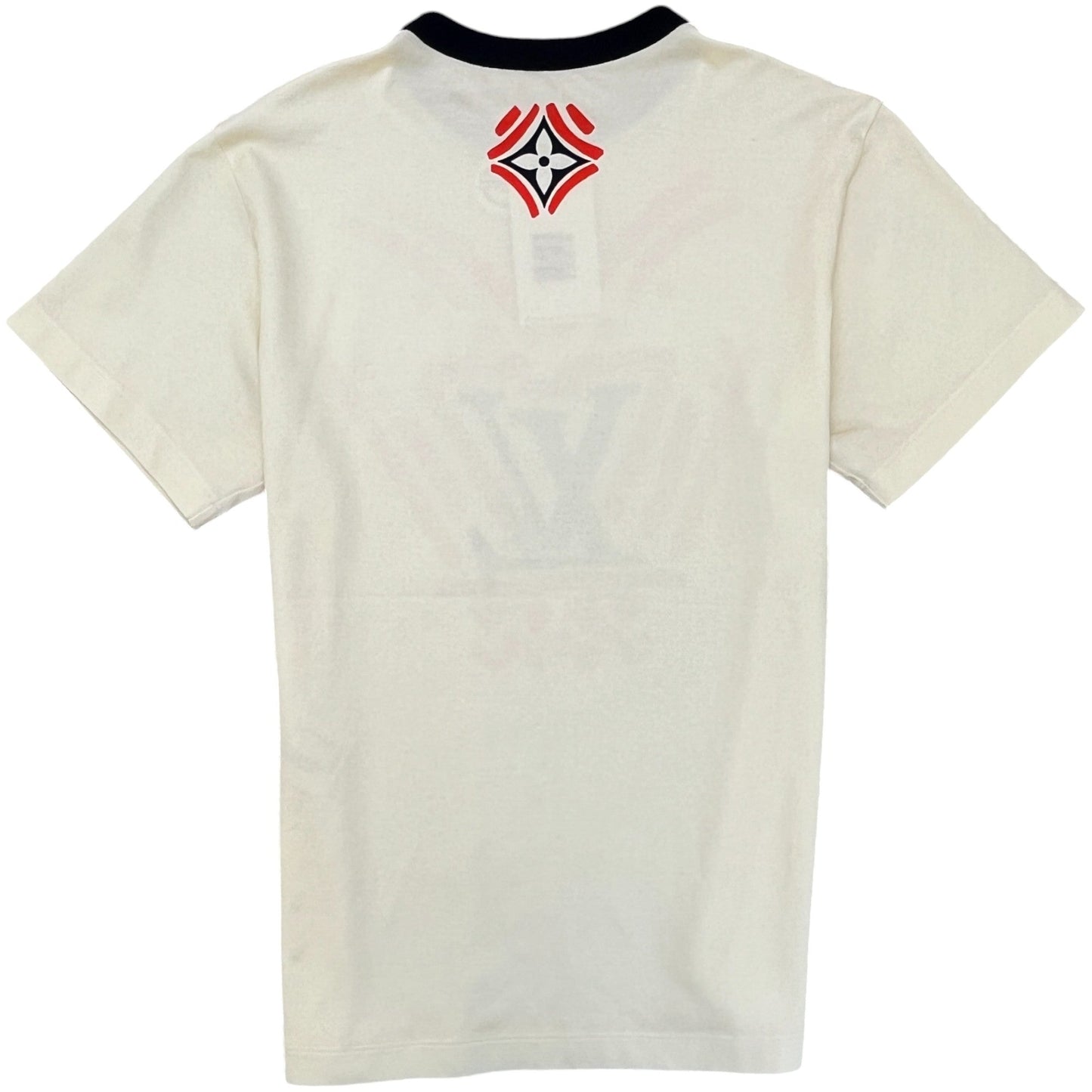 Women's Lv Logo T-Shirt Cream Size M