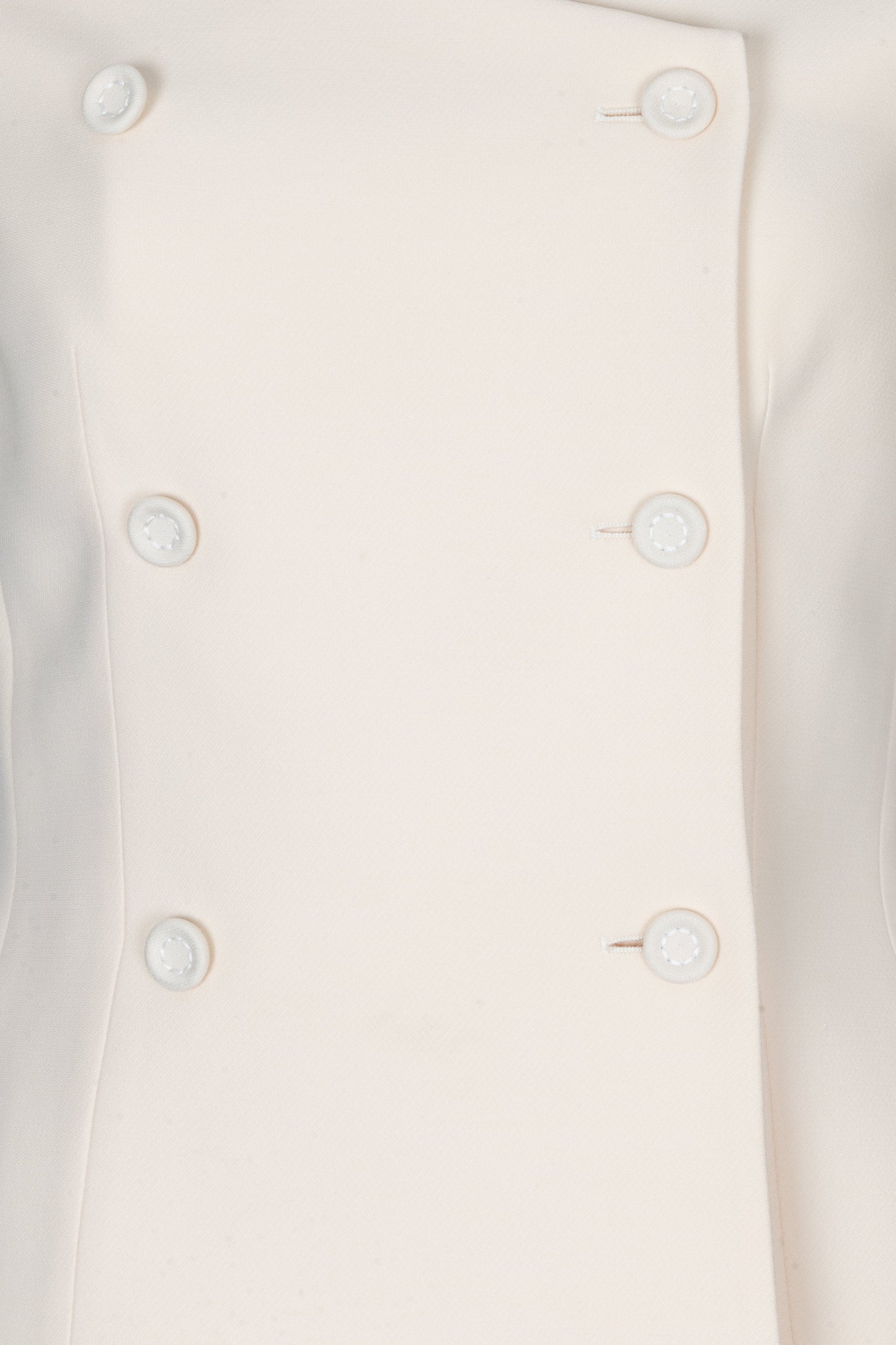 CHRISTIAN DIOR Off Shoulder Jacket Ivory