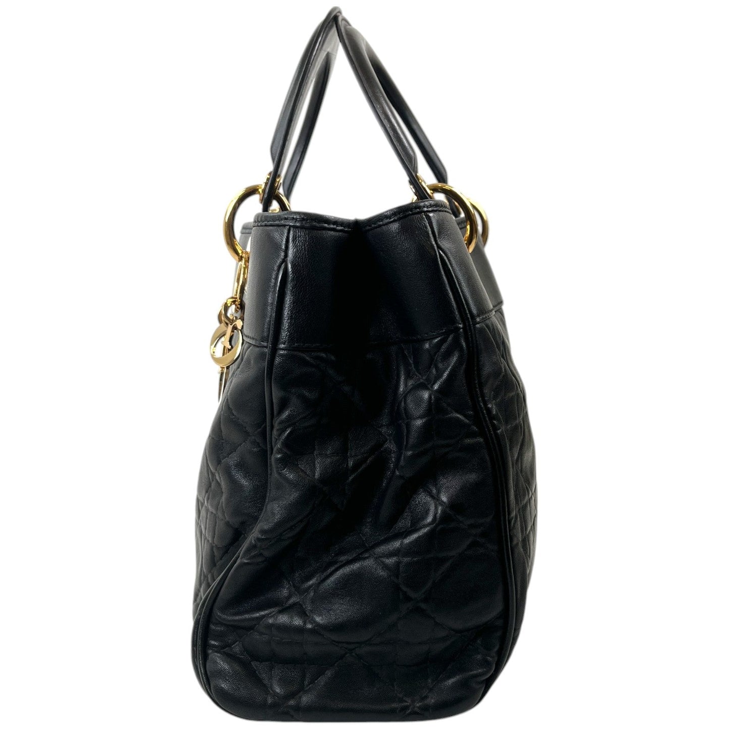 Women's Vintage Large Lady Dior Bag Black