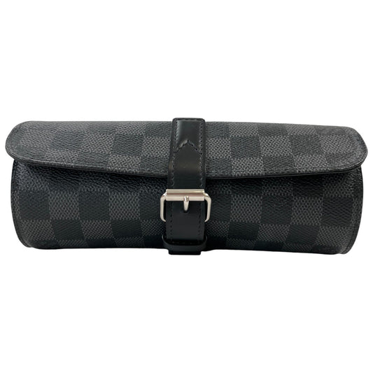 Men's Damier 3 Watch Case Black