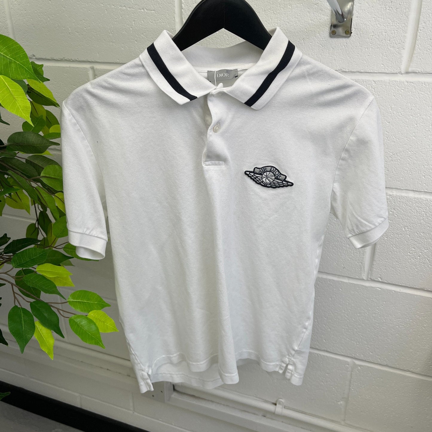 Men's Air Dior Polo Shirt White Size S